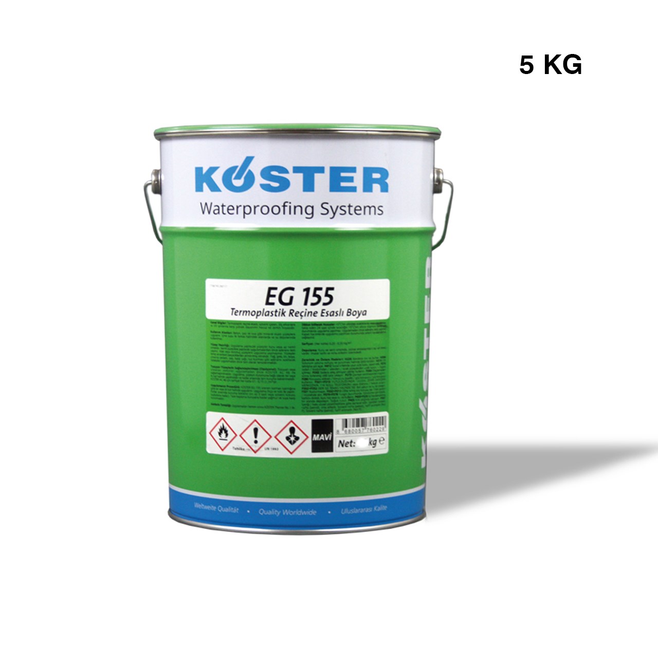 Köster EG155 Havuz Boyası 5 KG Mavi