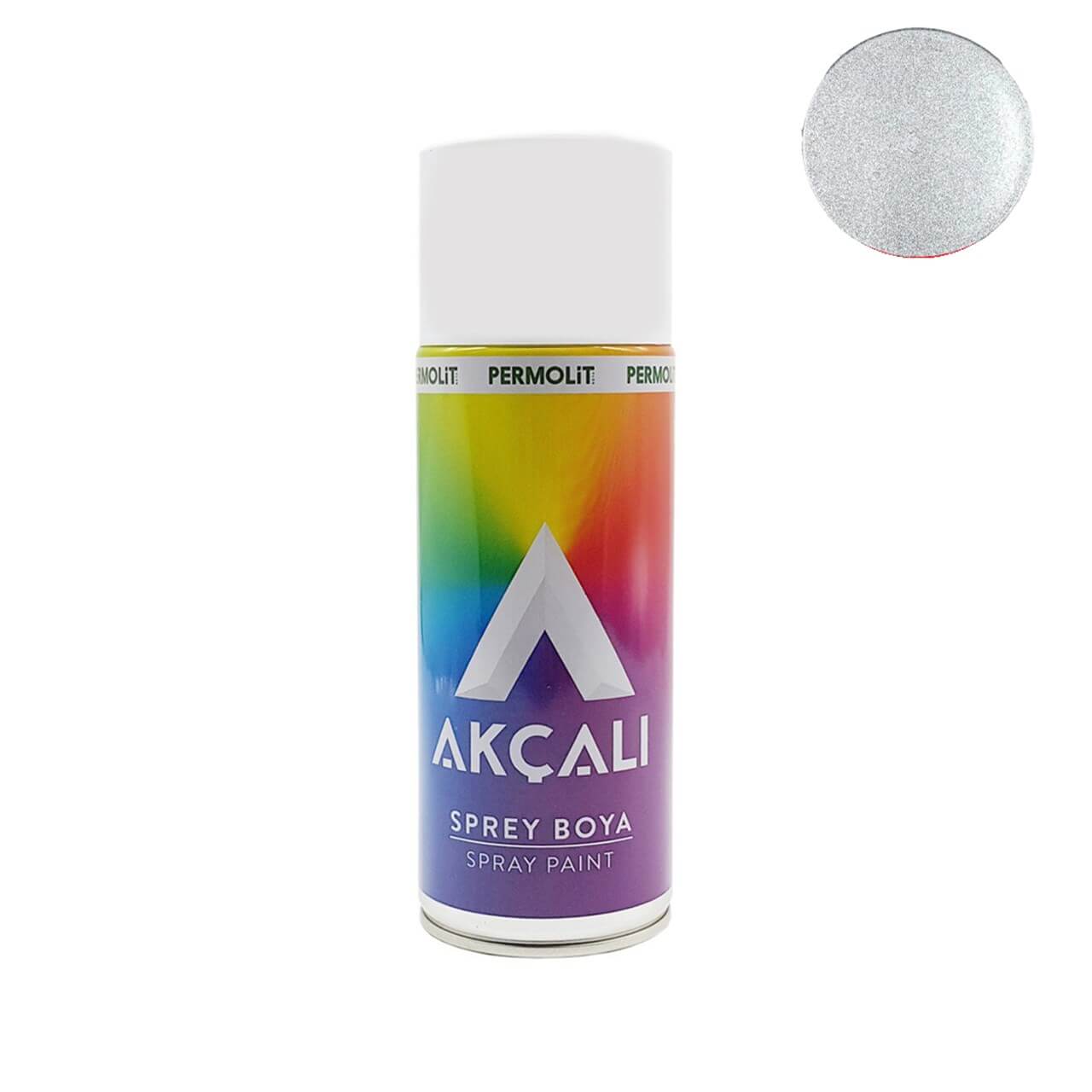 Akçalı Sprey Boya 400ML  Metalik Gri-Sprey Boyalar-FLZ03283
