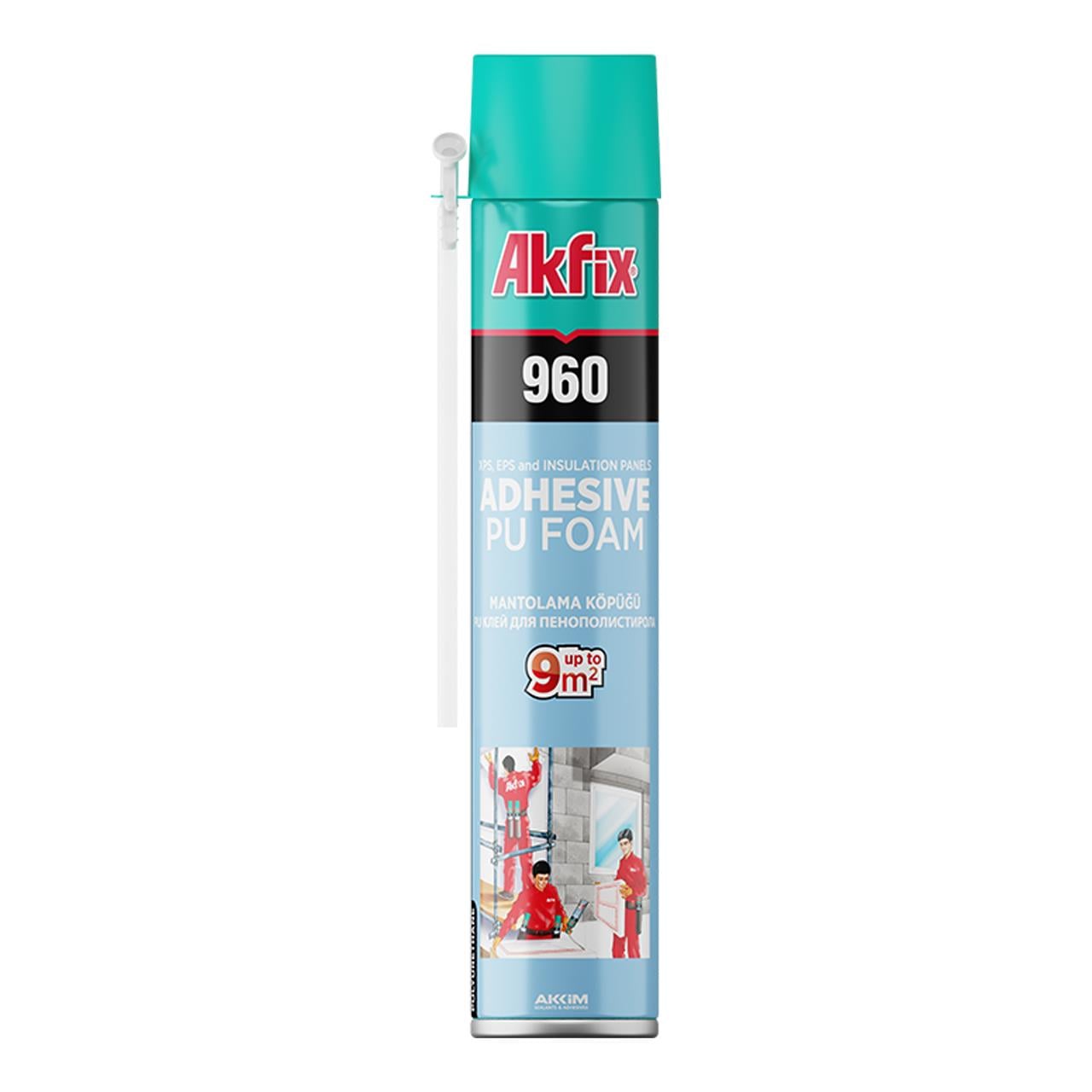 Akfix 960 Poliüretan Mantolama Yapıştırıcı Köpük 850 GR-Köpükler-FLZ03204
