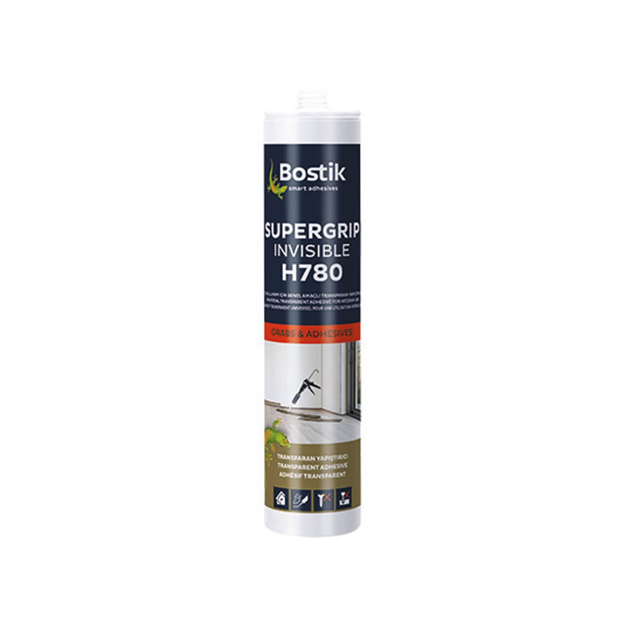 Bostik H780 Cam-Cama Yapıştırıcı SuperGrip Şeffaf 290 ML-Tutkal ve Yapıştırıcılar-FLZ03181