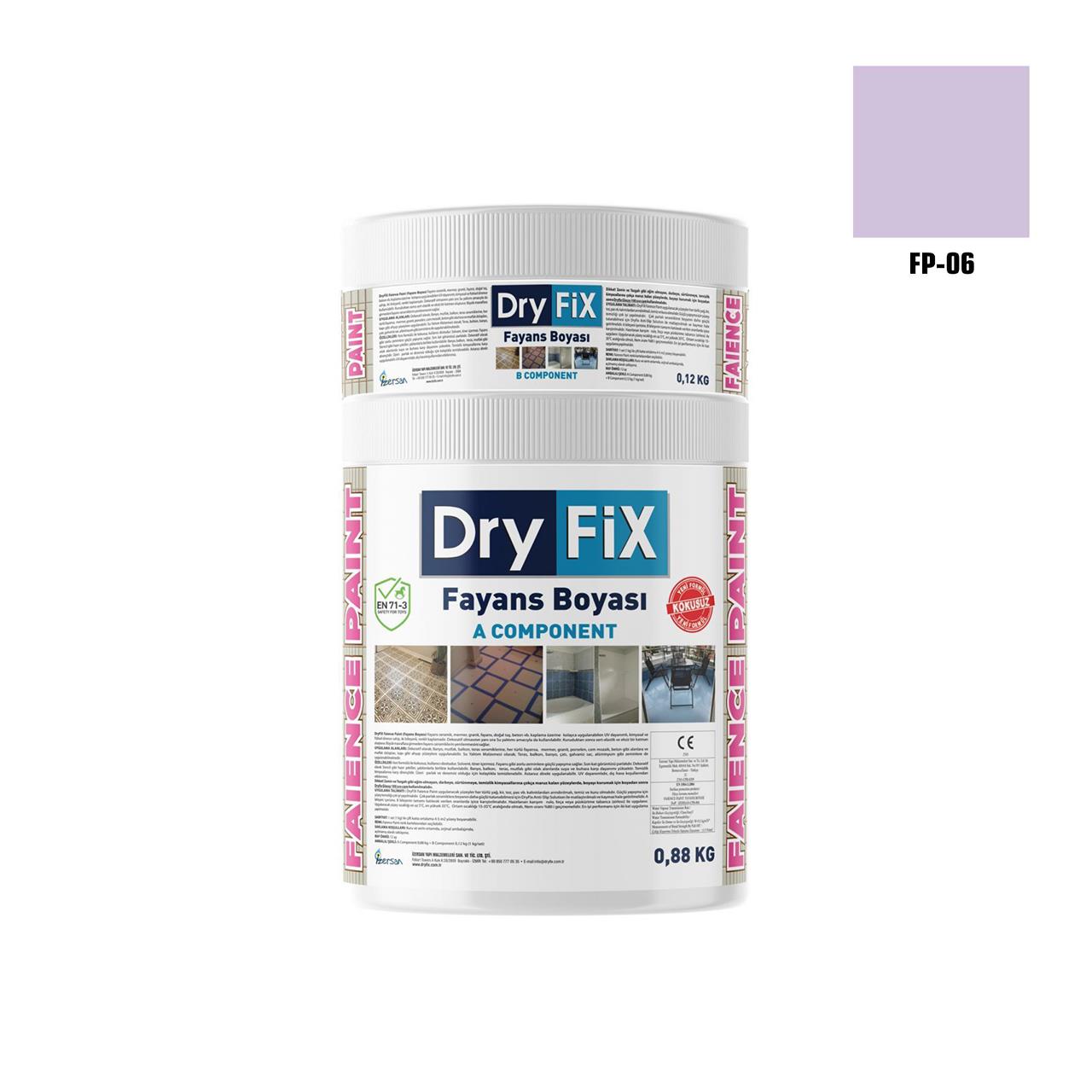 DRY FİX FAİENCE PAİNT FAYANS BOYASI 1 KG SET FP-06-Fayans Boyası-FLZ08420