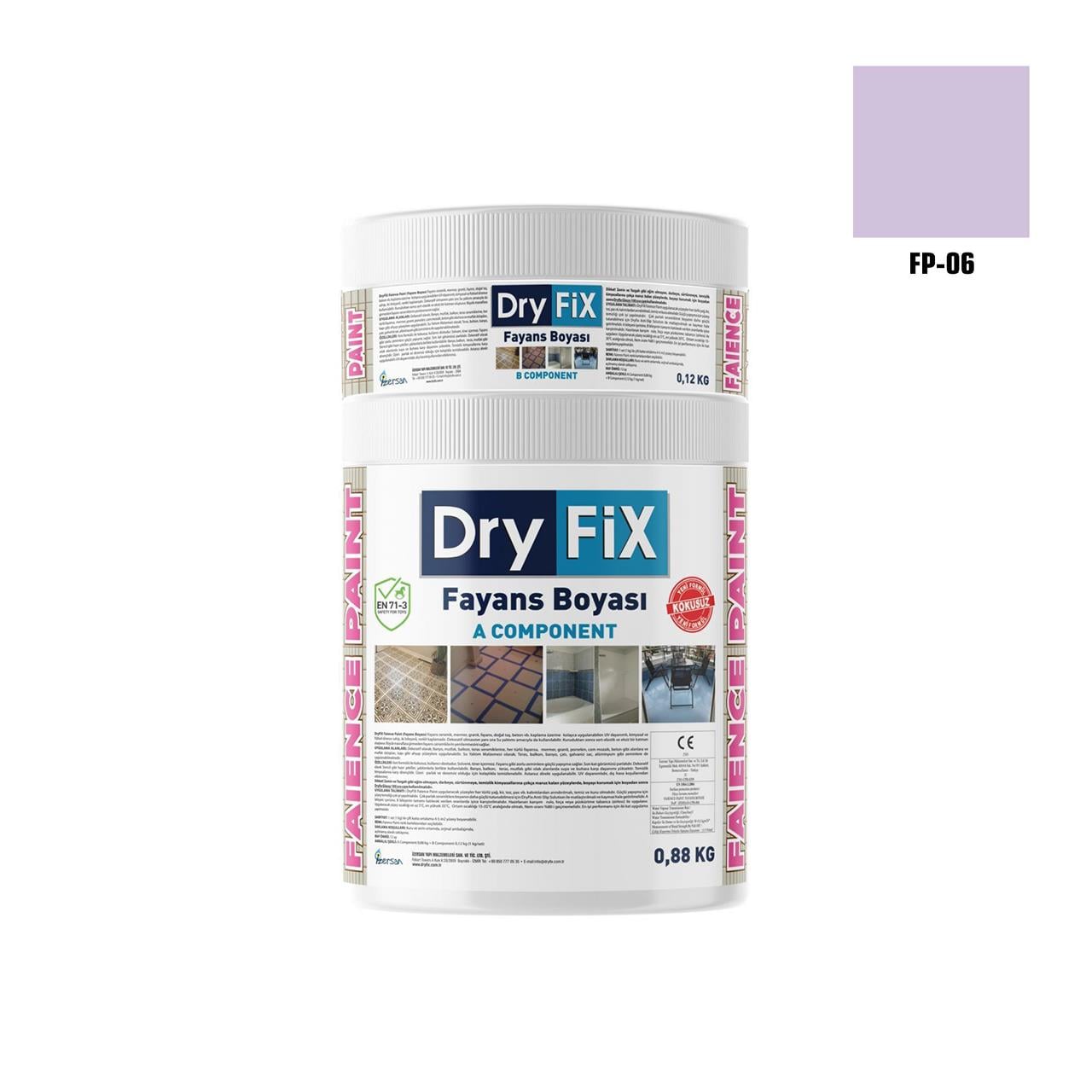 DRY FİX FAİENCE PAİNT FAYANS BOYASI 2 KG SET FP-06-Fayans Boyası-FLZ08440