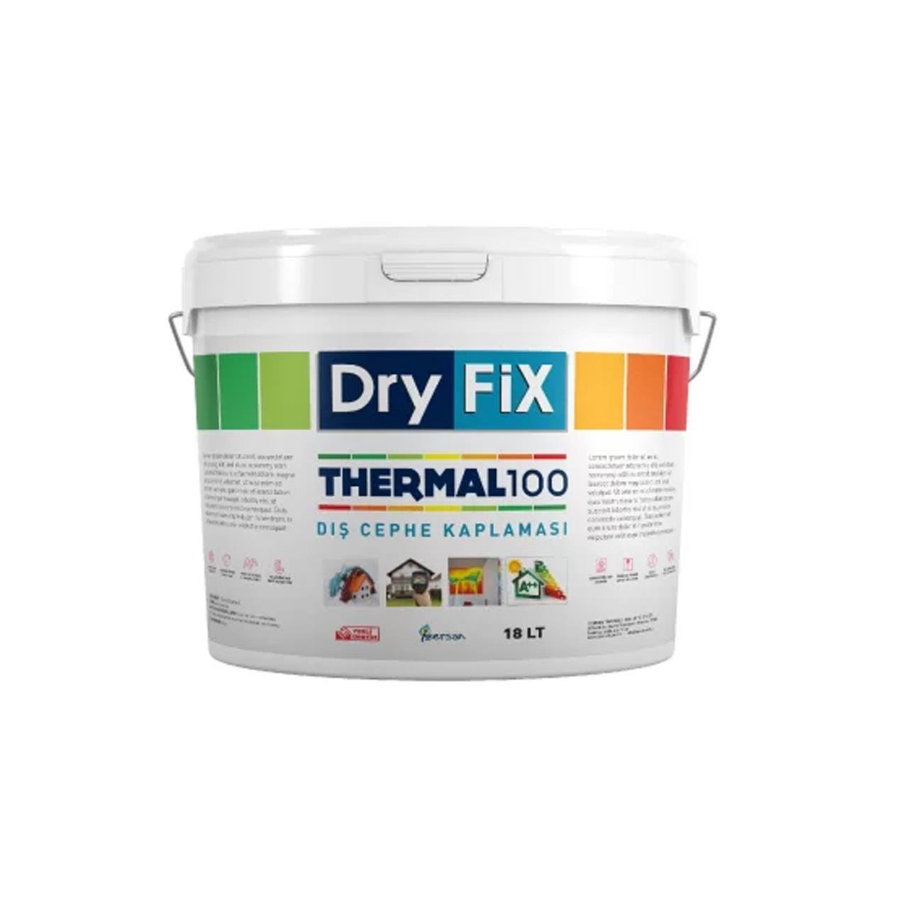 Dryfix Thermal 100 Isı Yalıtım Kaplama 18 Kg-Su Yalıtım Malzemeleri-FLZ07536