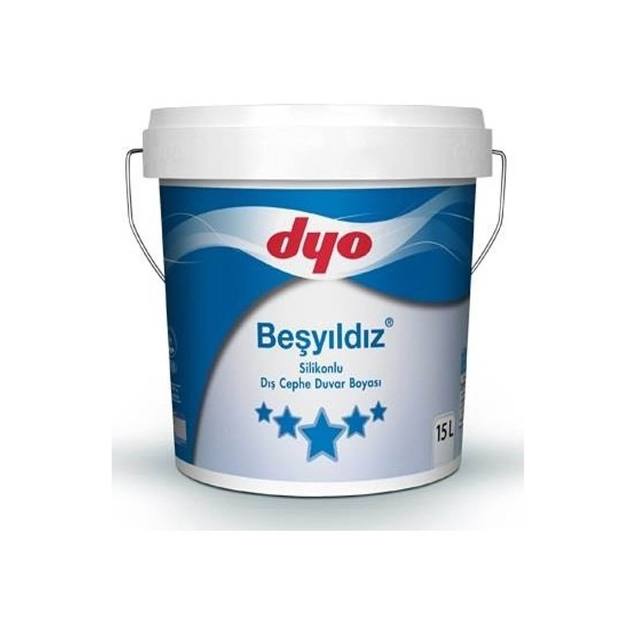 DYO Beşyıldız Dış Cephe Boyası 15 Lt-Dış Cephe Boyaları-FLZ01773