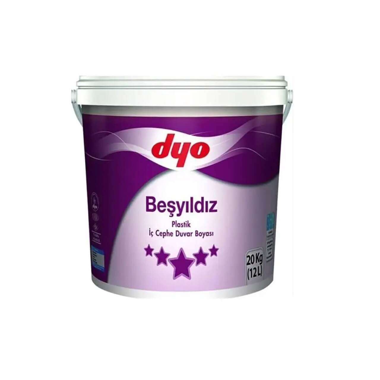 DYO Beşyıldız Plastik Boya 20 Kg-İç Cephe Boyaları-FLZ01762