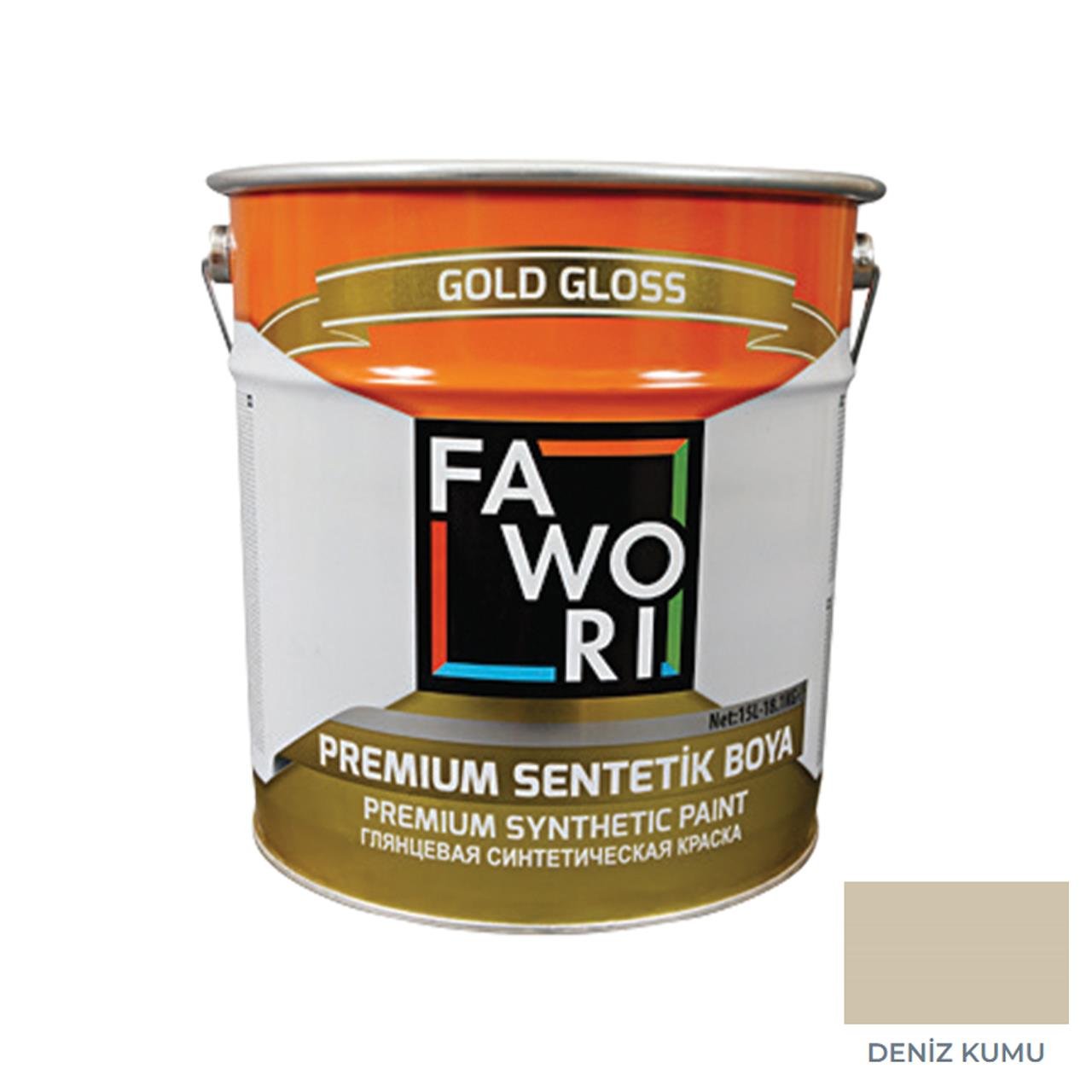 Fawori Ceramix Yarımat Sentetik Boya 15 Kg Deniz Kumu-Fawori Sentetik Boyalar-FLZ01019