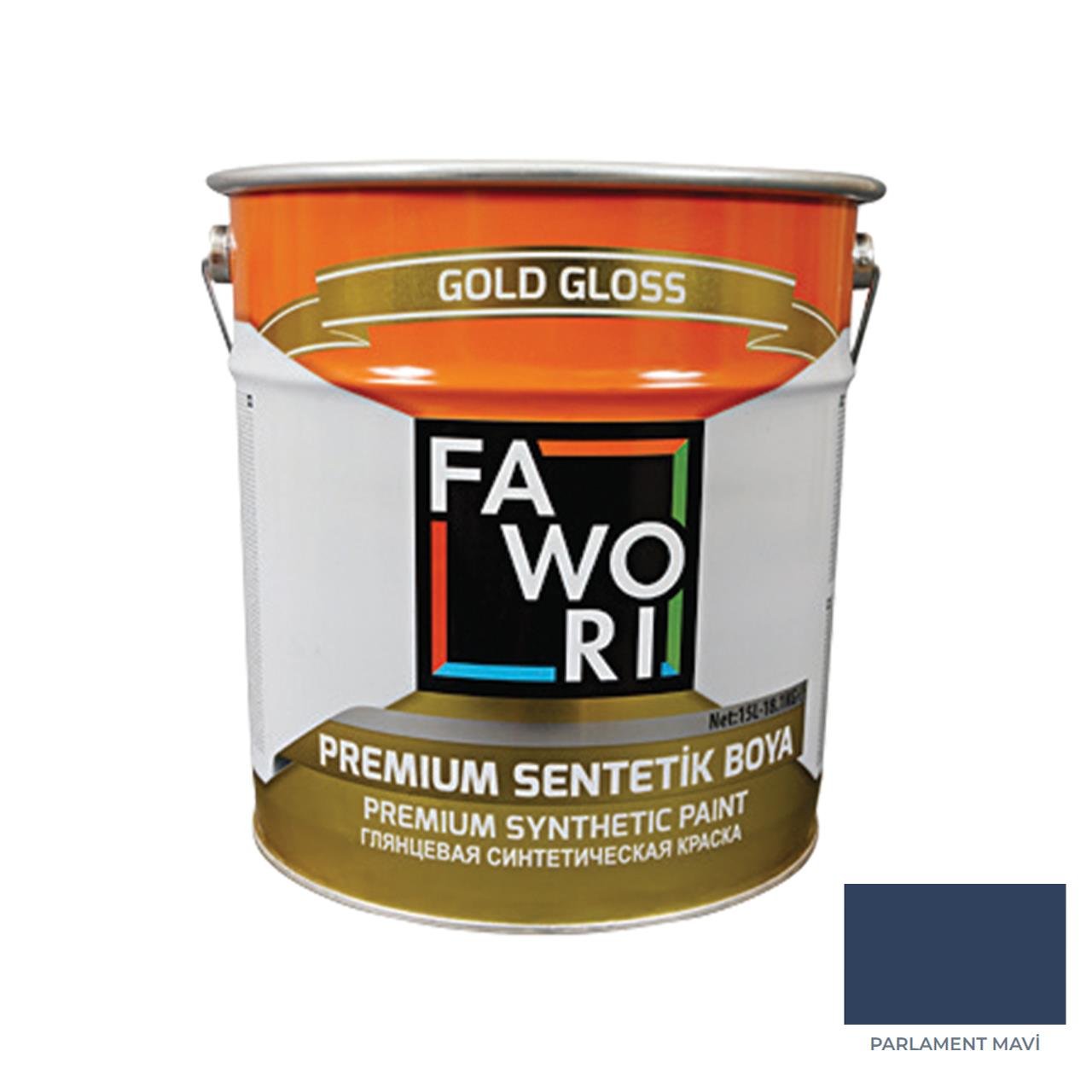 Fawori Premium Sentetik Boya 15 Kg Parlament Mavi-Fawori Sentetik Boyalar-FLZ01019