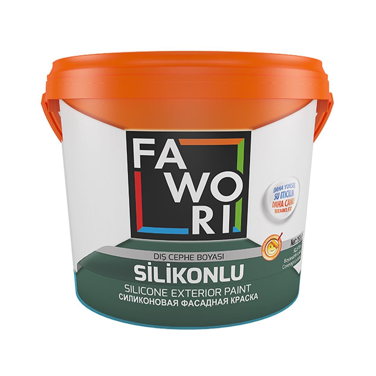 Fawori Silikonlu Dış Cephe Boyası 15 Lt. Beyaz -Fawori Dış Cephe Boyaları-FLZ01009
