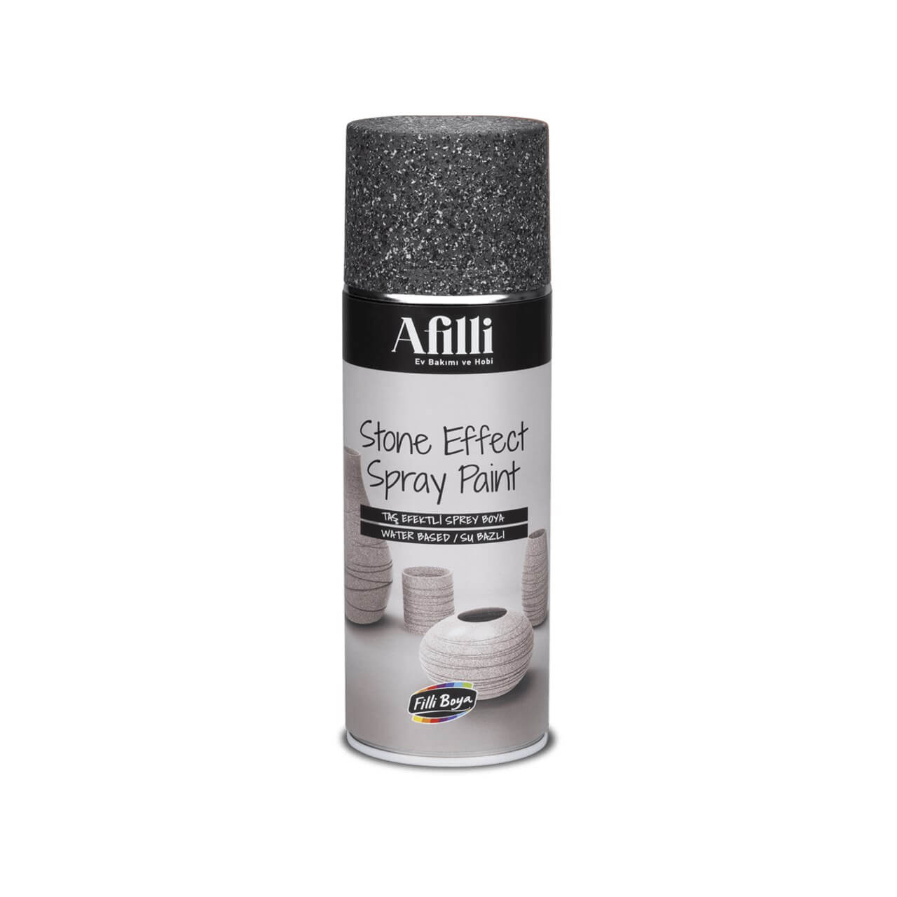 Filli Boya Afilli Astone Effect Sprey Koyu Gri 400 ML.-Hobi Boyaları-FLZ00644