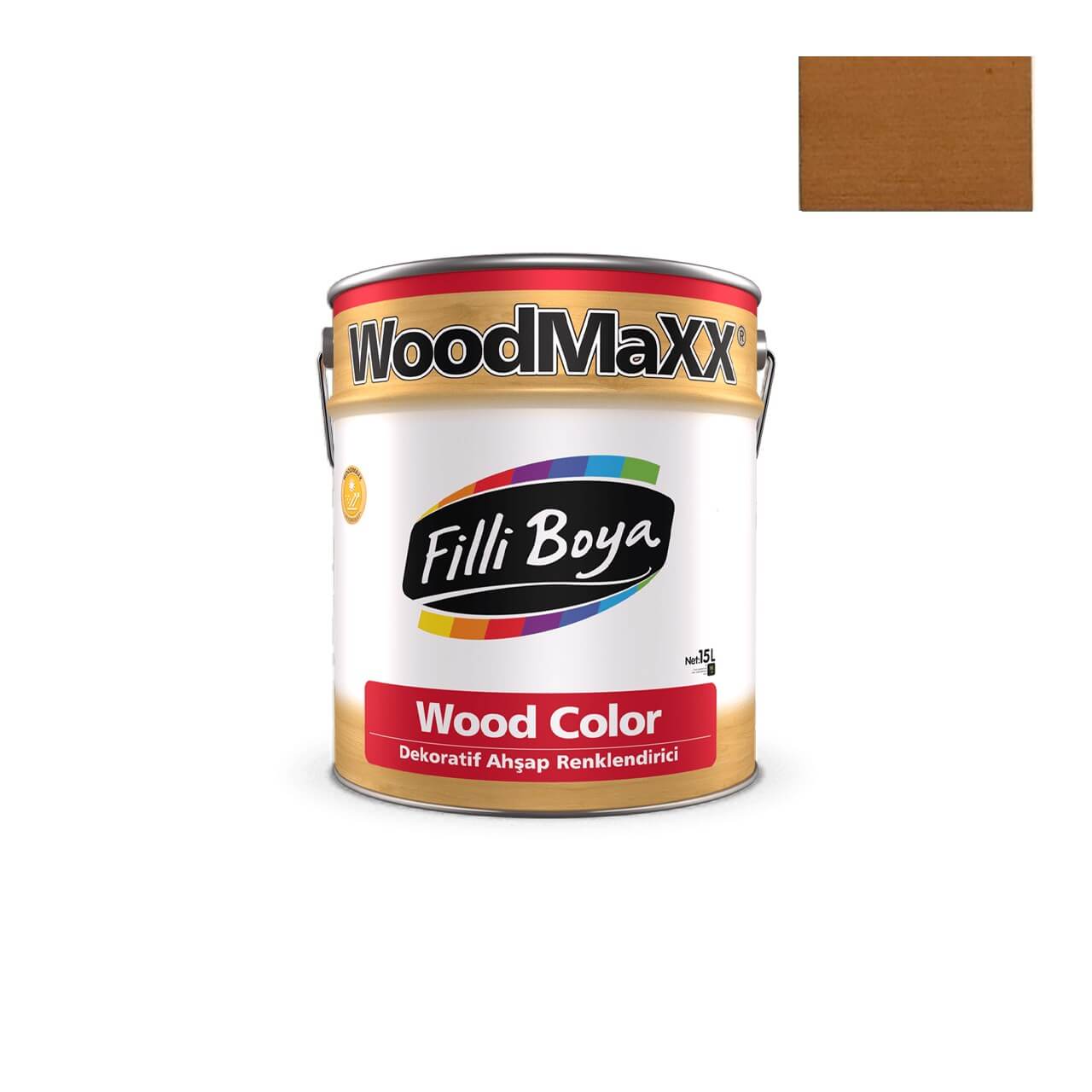 Filli Boya Wood Color Ahşap Koruyucu 0.75 LT Rustik Açık Meşe-Ahşap ve Mobilya Boyaları-FLZ00345