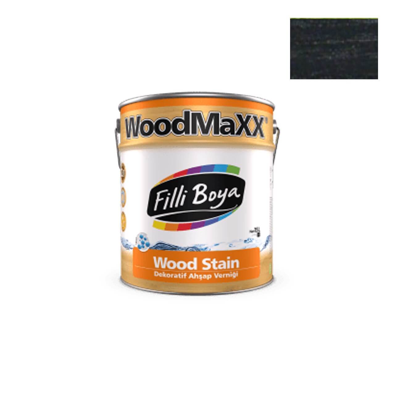 Filli Boya Wood Stain Ahşap Verniği 0.75 LT Yeni Siyah