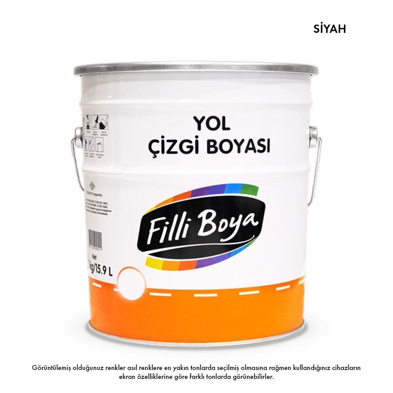 Filli Boya Yol Çizgi Boyası Siyah 25 Kg-Endüstriyel Boyalar-FLZ00585