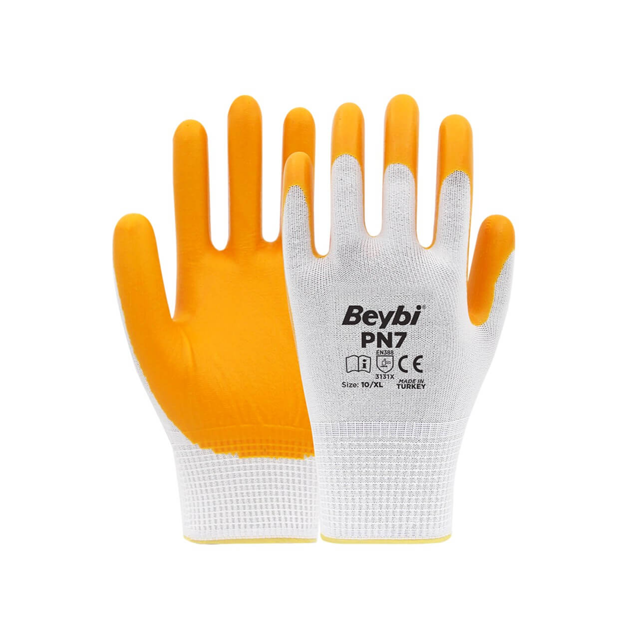 Nitril Sarı Eldiven Derbi PN7-Eldivenler-FLZ03351