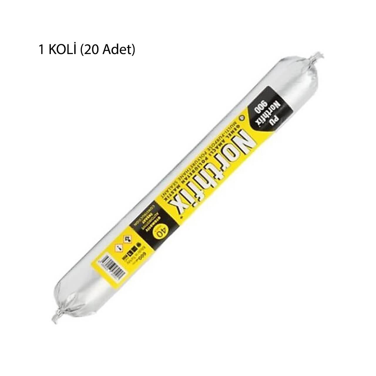Northfix Sosis 900 PU Sosis Mastik Siyah 600 ML 20 Adet-Northfix Silikon Mastik-FLZ03171