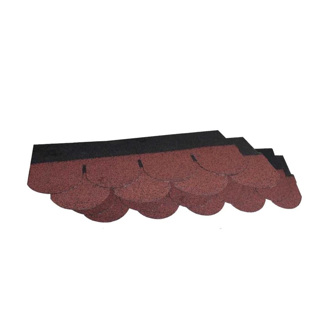 Shingle (Şıngıl) Çatı Kaplama Yonca Desen Kırmızı 2.61m2-Çatı Kaplama Malzemeleri-FLZ05637