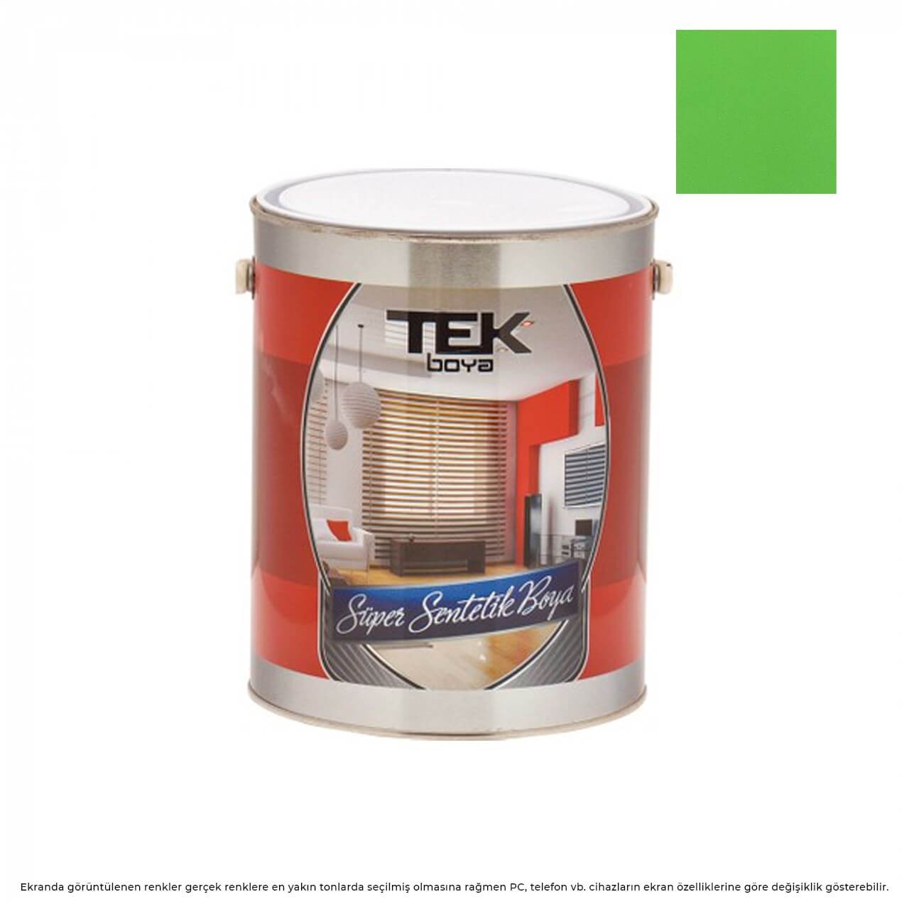 Tek Parlak Yağlı Boya 0.75 LT. Ç.Yeşil-Yağlı Boyalar-FLZ01384