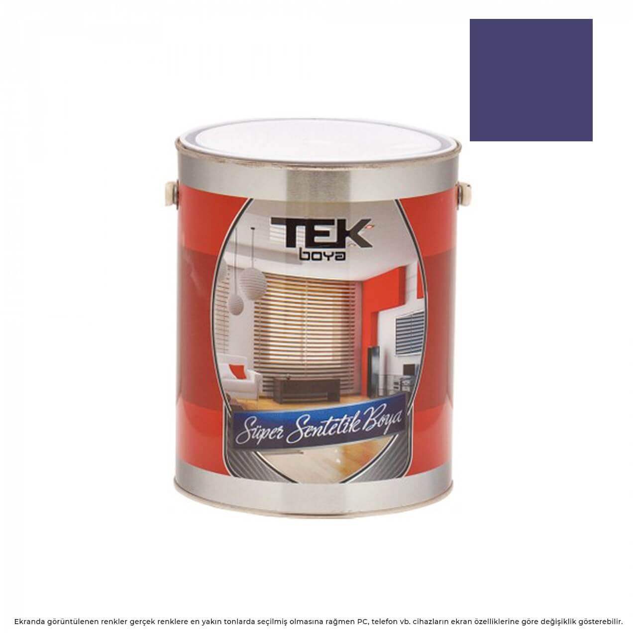 Tek Parlak Yağlı Boya 0.75 LT. Lacivert-Yağlı Boyalar-FLZ01394