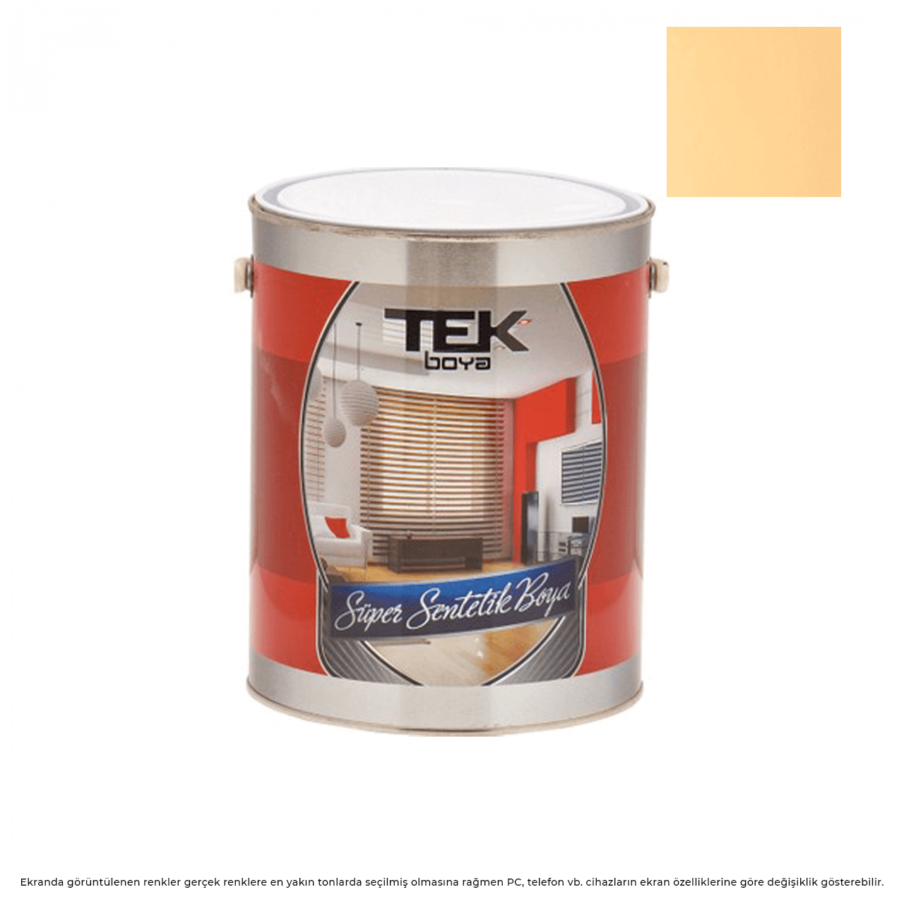 Tek Parlak Yağlı Boya 15 LT. Krem 702-Yağlı Boyalar-FLZ01347