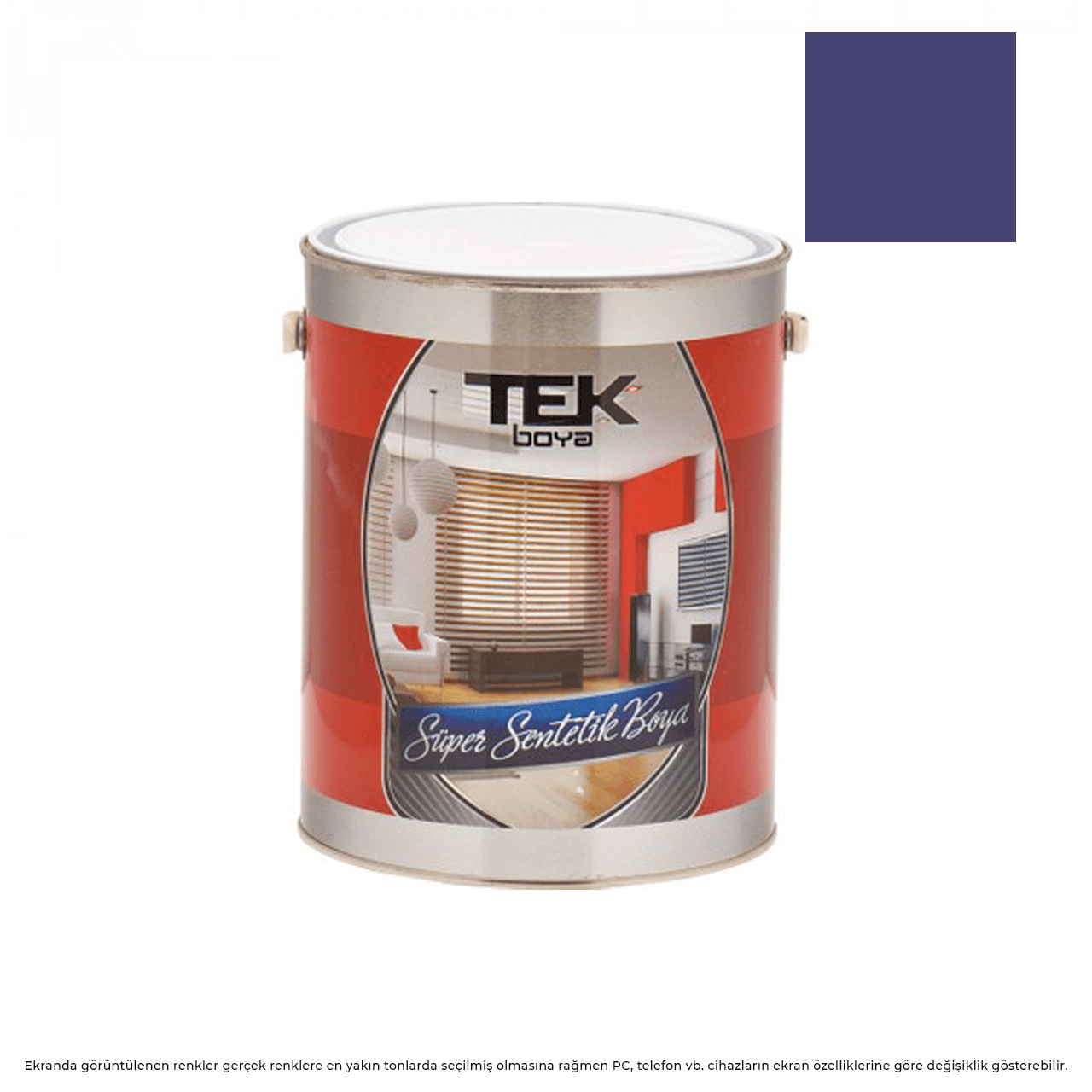 Tek Parlak Yağlı Boya 15 LT. Lacivert 720(RL-5022)-Yağlı Boyalar-FLZ01340