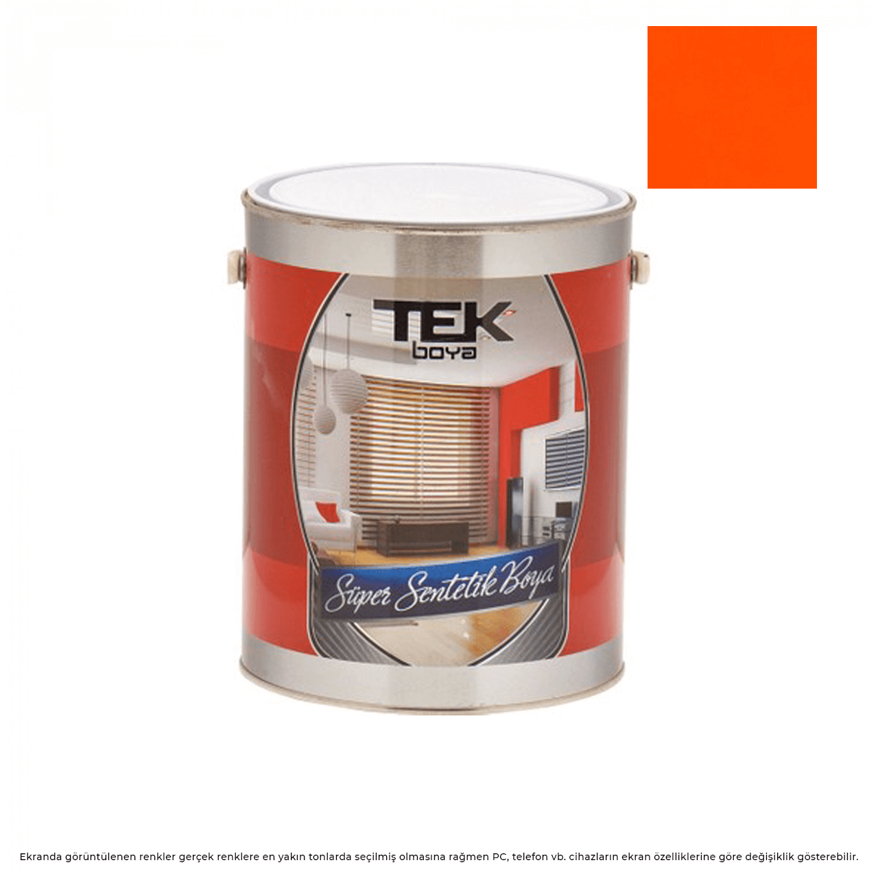 Tek Parlak Yağlı Boya 15 LT. Portakal 707(RL-2011)-Yağlı Boyalar-FLZ01344