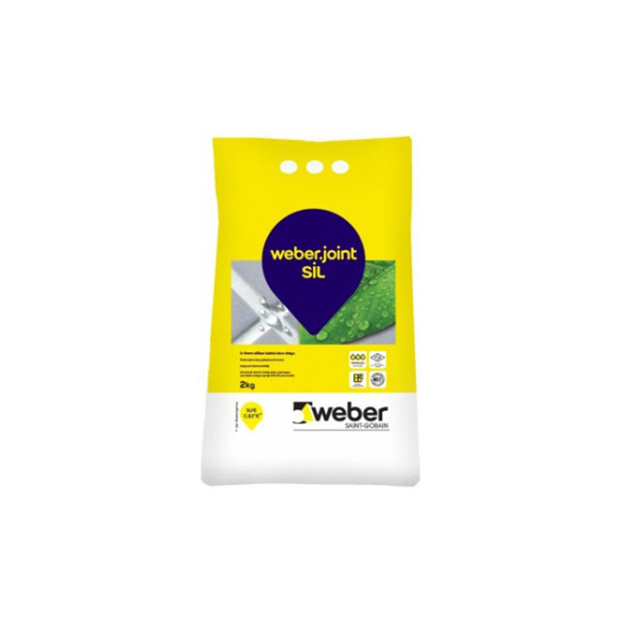 Weber Silikonlu Derz Dolgu Beyaz 2 Kg-Derz Dolgu-FLZ02549