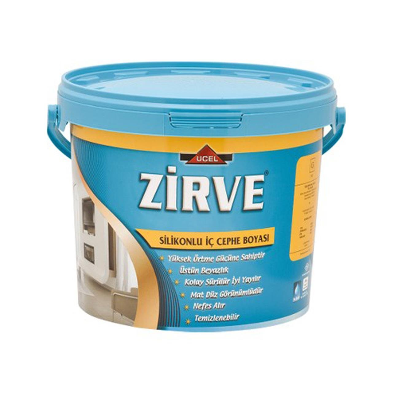 Zirve Silikonlu İç Cephe Boyası 10 KG-Tek Boya İç Cephe Boyası-FLZ01535