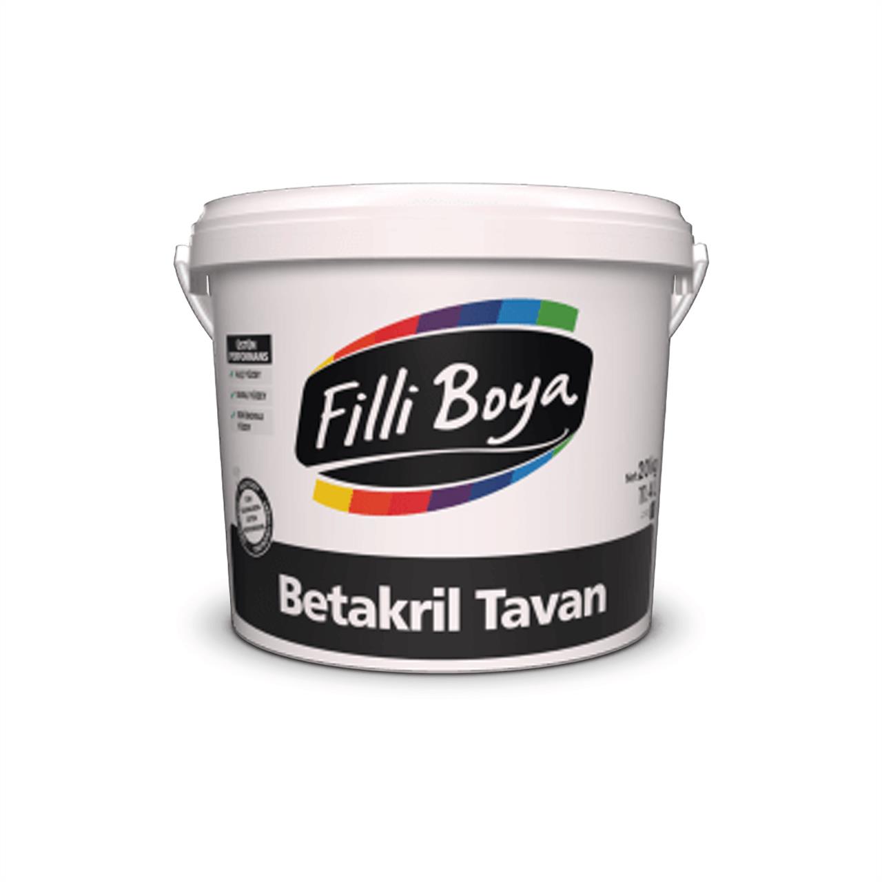 Filli Boya Betakril Tavan Boyası 17.5 KG Beyaz - Filizjet