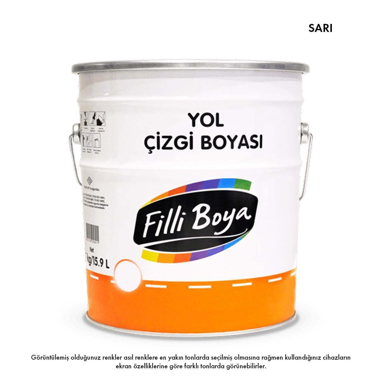 FİLLİYOL ÇİZGİBOYASI SARI 25KG