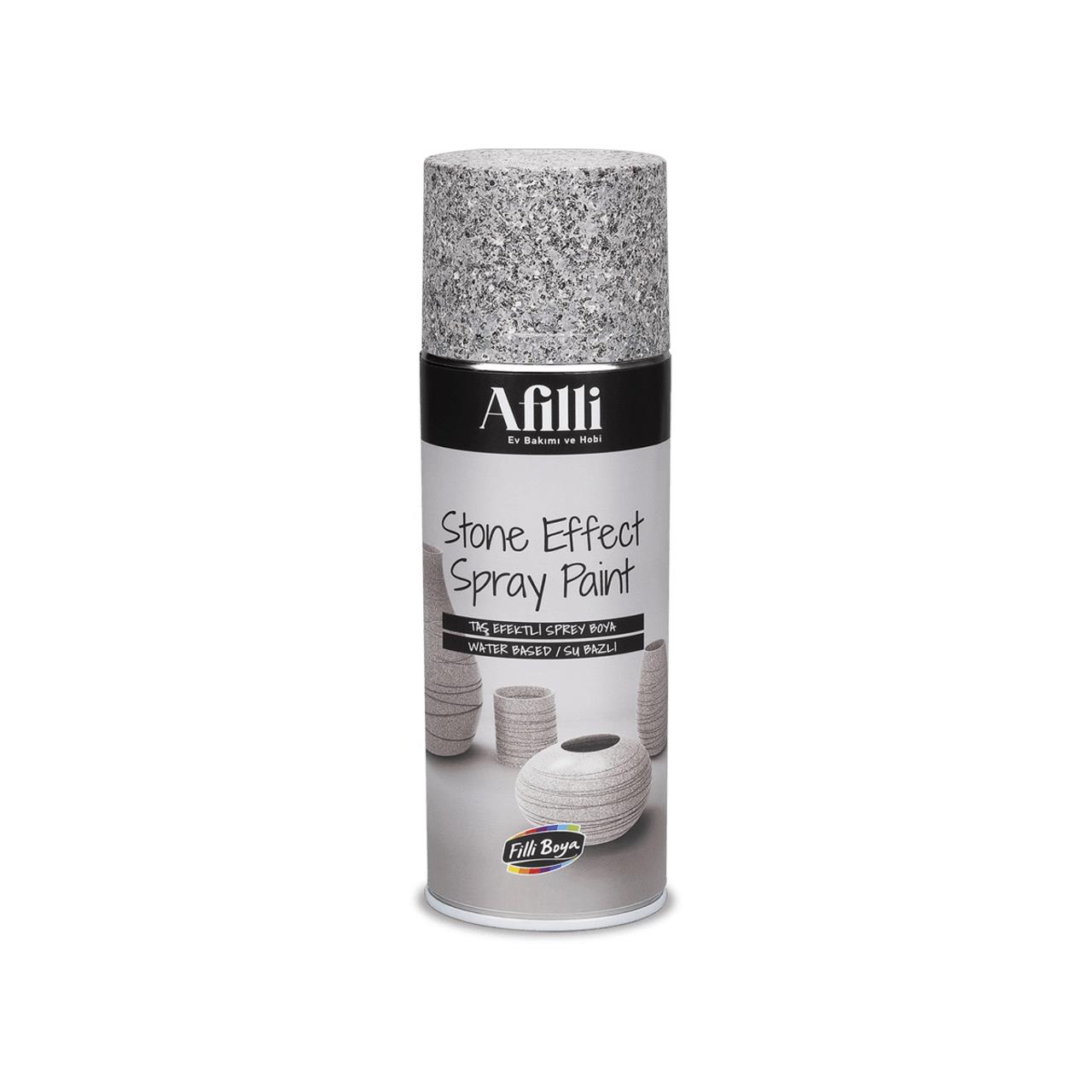 Filli Boya Afilli Astone Effect Sprey Gri 400 ML.-Hobi Boyaları-FLZ00643