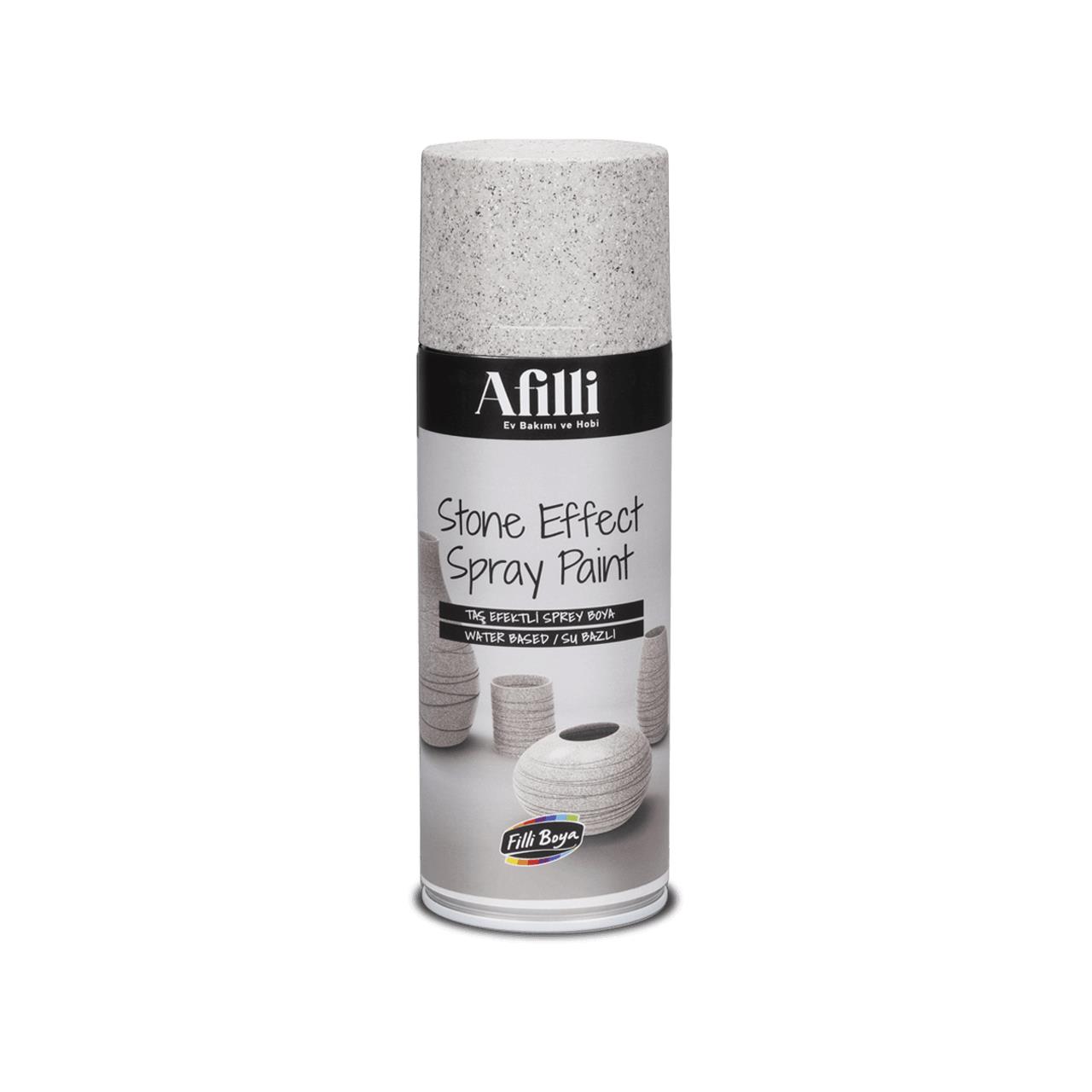 Filli Boya Afilli Astone Effect Sprey Açık Gri 400 ML.-Hobi Boyaları-FLZ00642