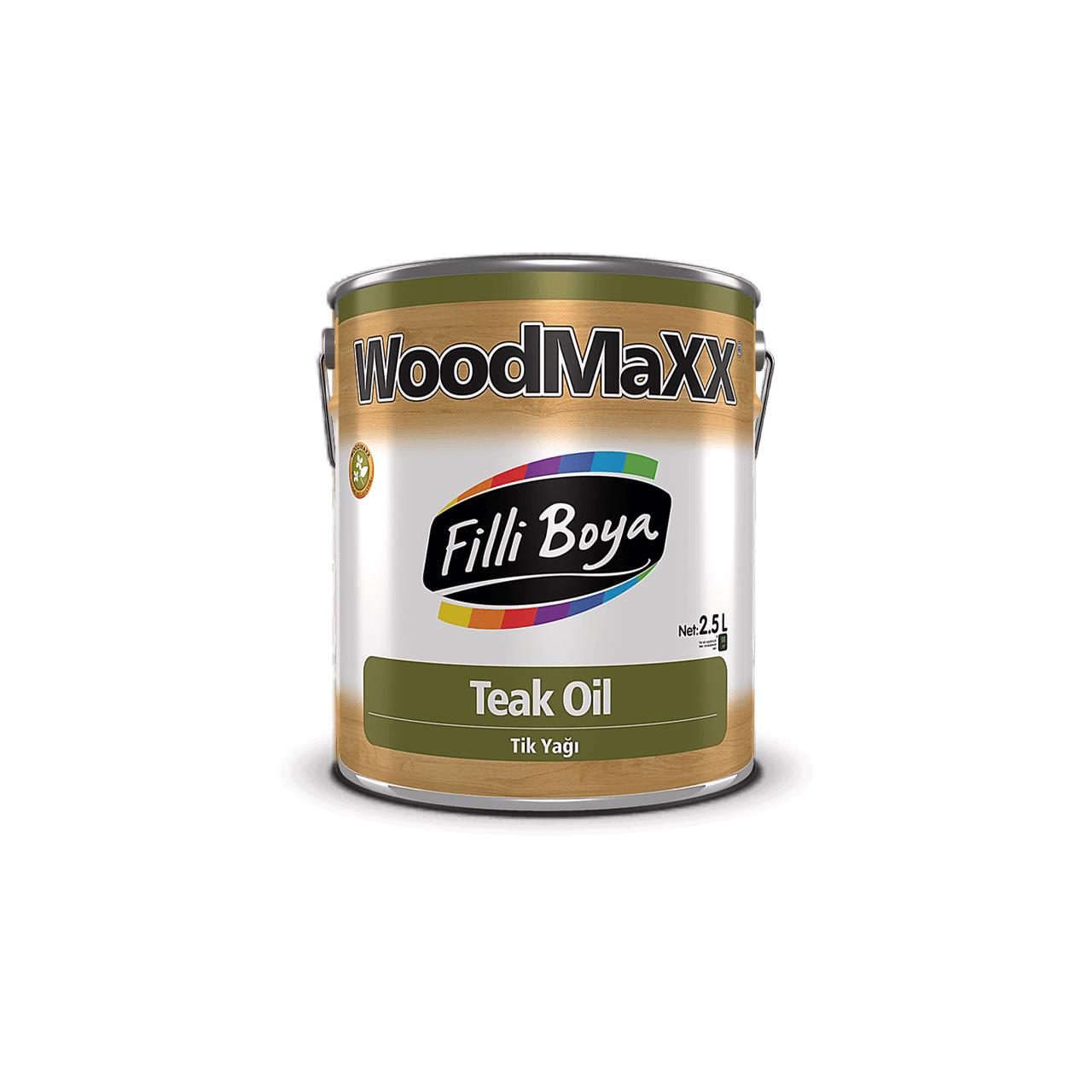 Filli Boya WoodMaXX Tik Yağı 2.5 LT-Ahşap ve Mobilya Boyaları-FLZ00443