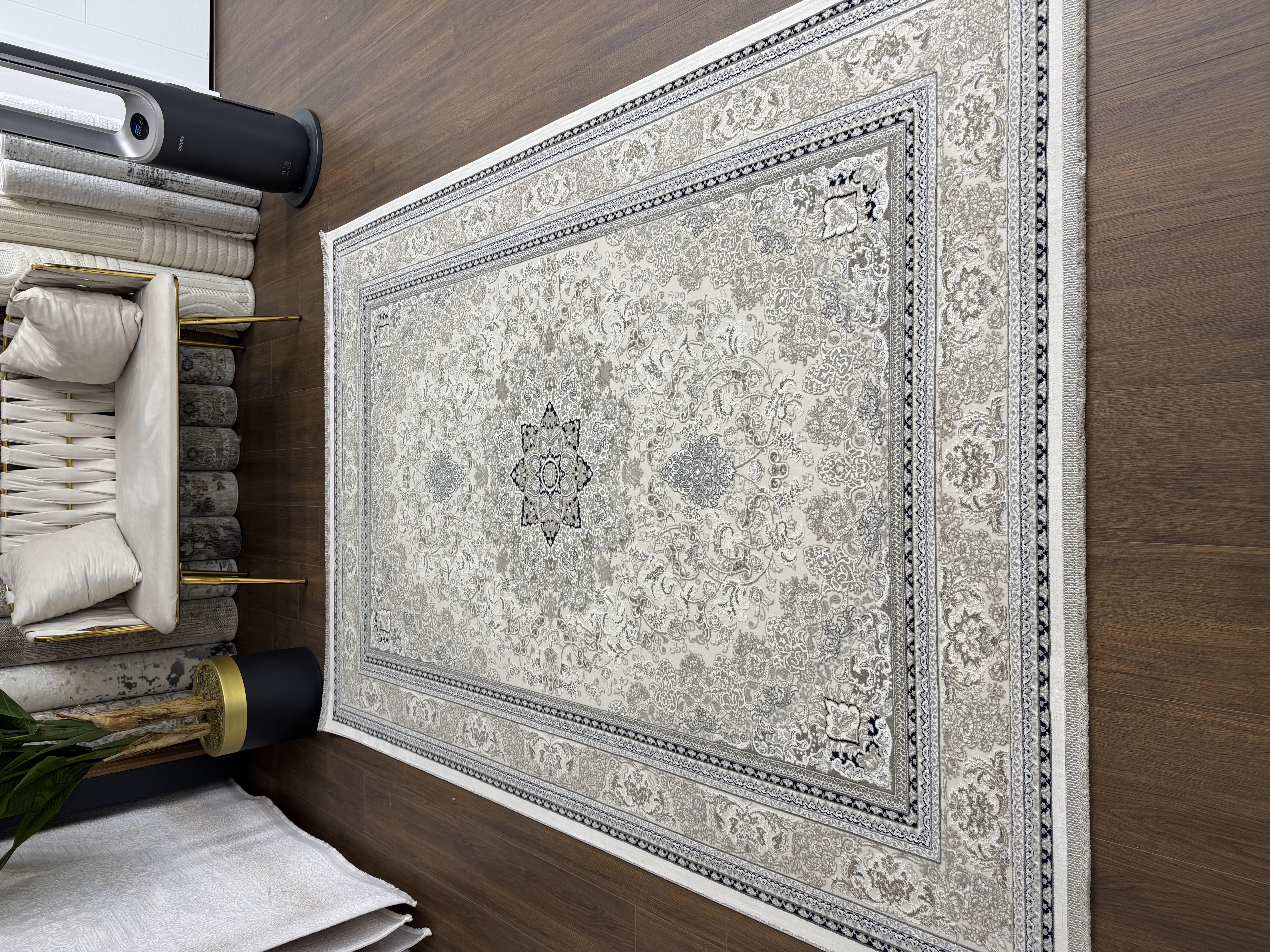 İsfahan 29053B Krem Mavi Gri 
