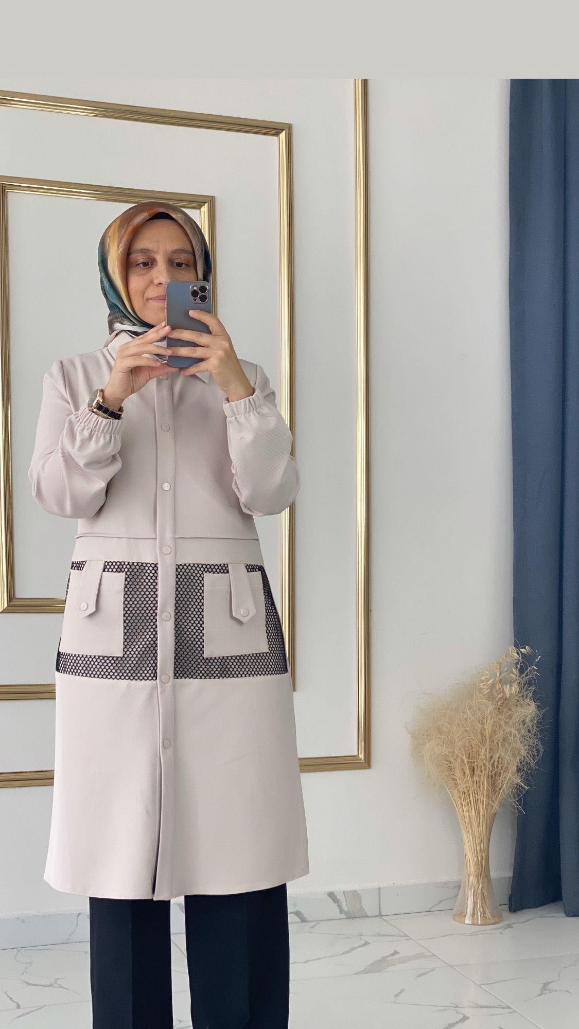 Cep File Detaylı Bej Giyçık FRY