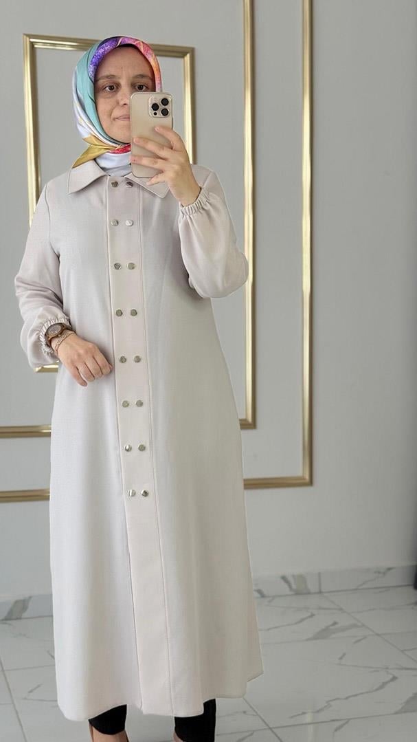 Çıtçıtlı Sade Bej Giyçık FRY4918