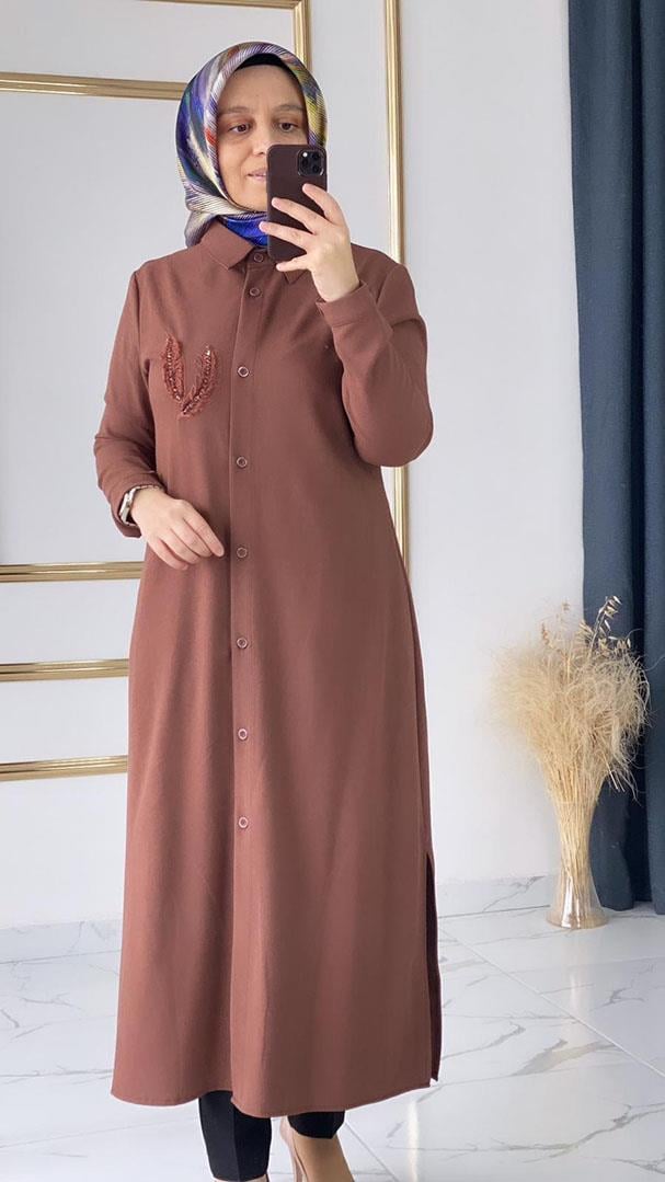 Mevsimlik Taba Giyçık Tunik FRY08