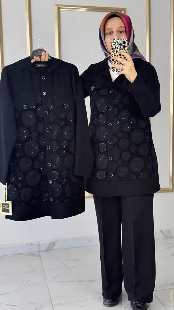 Dantelli Düğmeli Ceket FRY