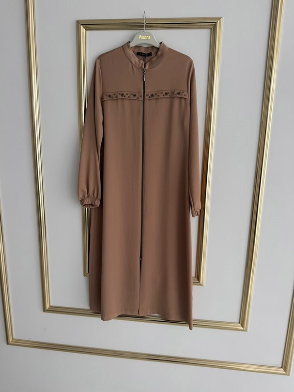 İnci Detaylı Yazlık Camel Giyçık Kap FRY