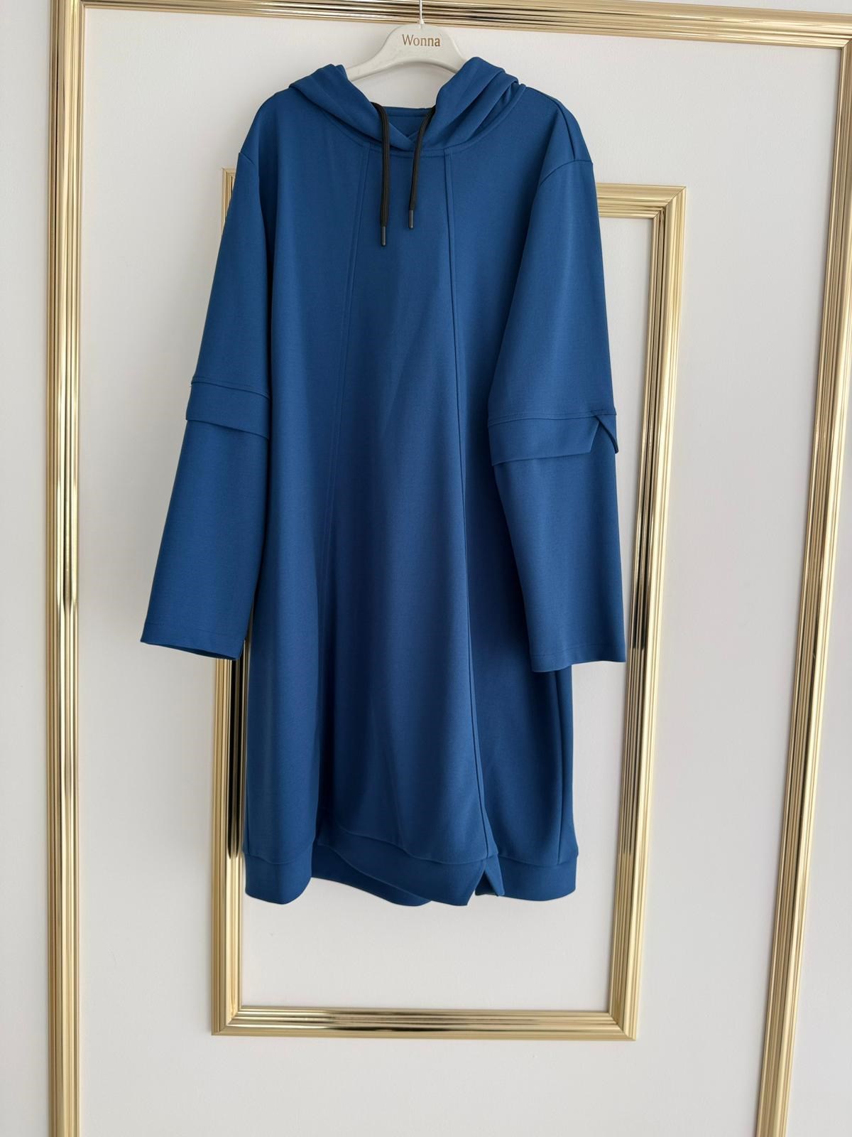 Kapişonlu Spor Mavi Tunik FRY