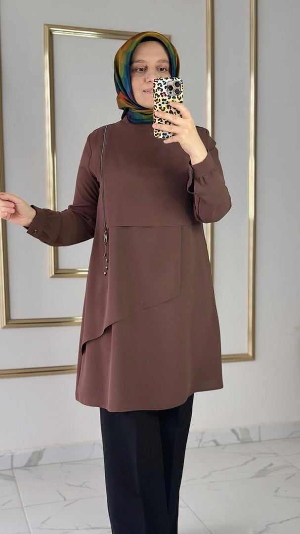 Kat Kat Kahverengi Tunik FRY