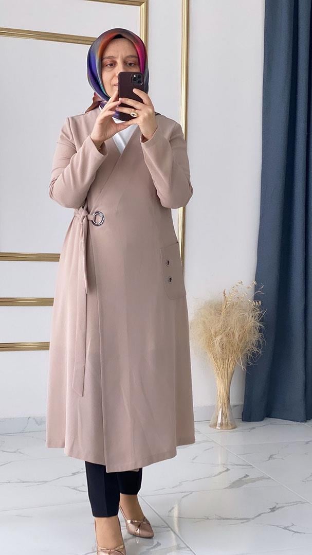 Kemerli Bej Giyçık FRY4703