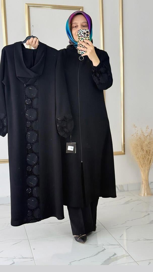 Kolları ve Arkası Dantel Detaylı Giyçık Kap FRY