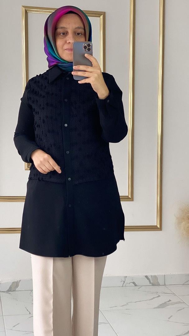 Ponponlu Krep Tunik FRY