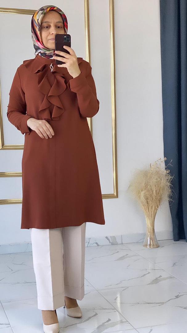 Volanlı Taba Tunik FRY