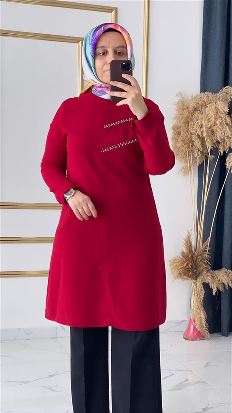Wonna İncili Krep Tunik FRY2751