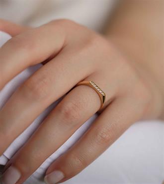 Taşlı Çizgi Yüzük