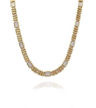 Taş Bloklu Çubuk Kolye