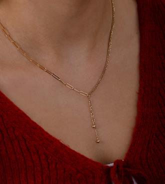 Sarkıtlı Ataç Mix Kolye