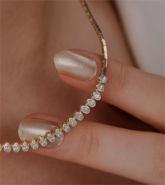 Damla Sıralı Çubuk Kolye