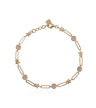 Daire ve Yıldızlı Ataç Bileklik