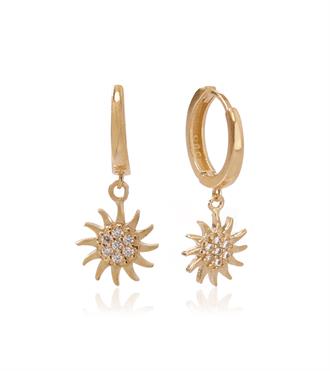 Taşlı Güneş Küpe